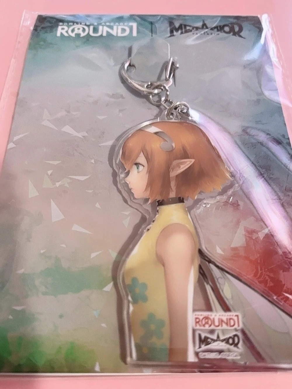 Round1 Anime Character Keychain Multicolor NWT